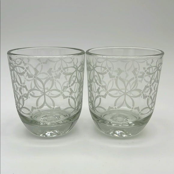 Other - Vintage Celtic Pattern Embossed Whiskey / Cocktail Drinking Glasses (Set of 2)
